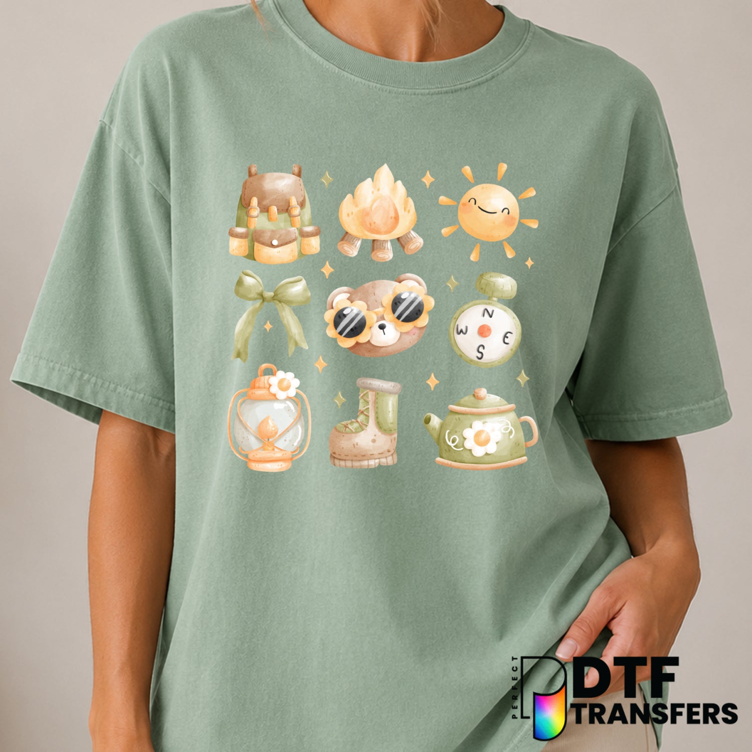 GET LOST. – Camping DTF Transfer (view 1 of 2) – by Perfect DTF Transfers – Premade DTF Transfers – Camping, Outdoor