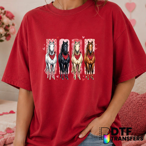 Giddy Up Valentine – Valentine's Day DTF Transfer (view 2 of 2) – by Perfect DTF Transfers – Premade DTF Transfers – Valen...