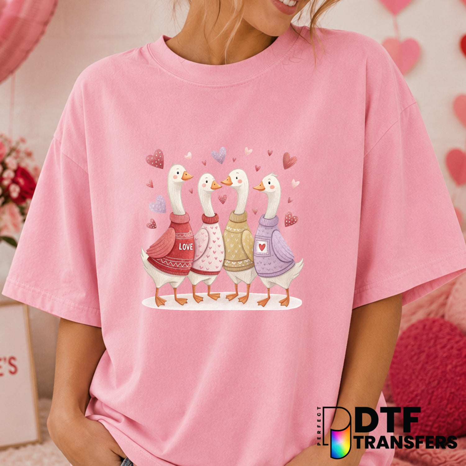 GOTTA GET THAT BREAD Goose – Valentine's Day DTF Transfer (view 2 of 2) – by Perfect DTF Transfers – Premade DTF Transfers...