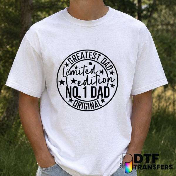 GREATEST DAD LIMITED EDITION – Father's Day DTF Transfer (view 1 of 2) – by Perfect DTF Transfers – Premade DTF Transfers...