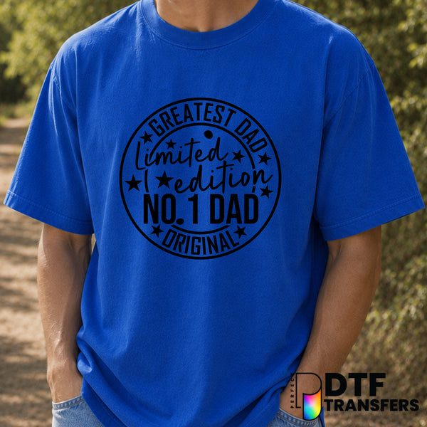 GREATEST DAD LIMITED EDITION – Father's Day DTF Transfer (view 2 of 2) – by Perfect DTF Transfers – Premade DTF Transfers...