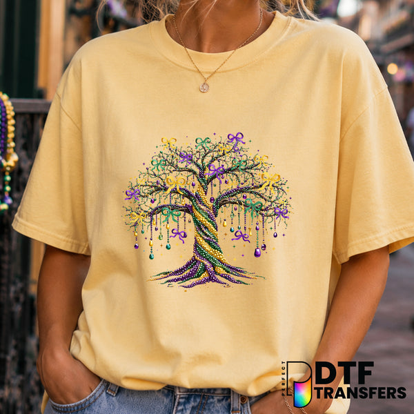 HAPPY MARDI GRAS – Mardi Gras DTF Transfer (view 1 of 2) – by Perfect DTF Transfers – Premade DTF Transfers – Mardi Gras,...
