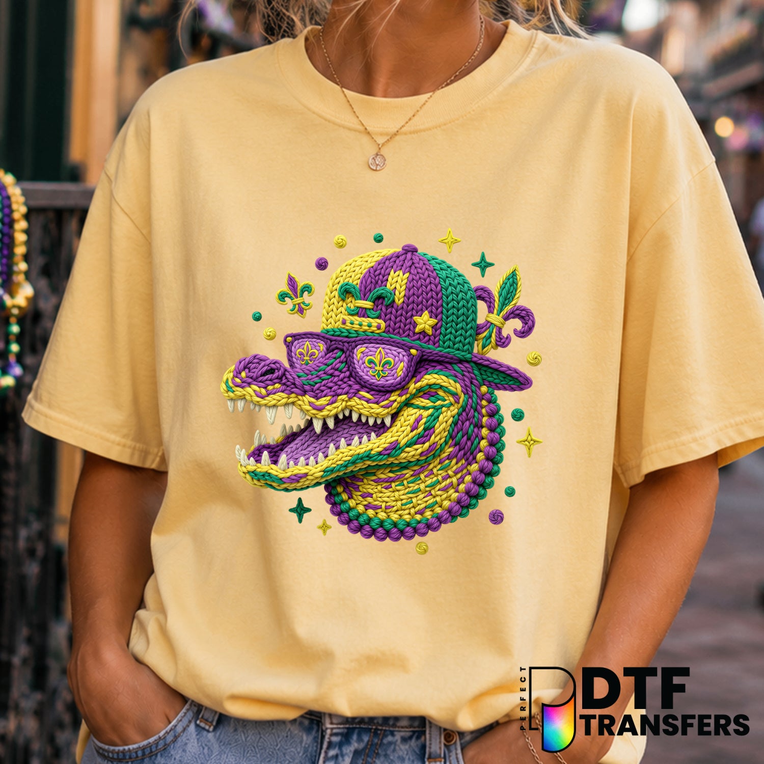 HAPPY MARDI GRAS – Mardi Gras DTF Transfer (view 1 of 2) – by Perfect DTF Transfers – Premade DTF Transfers – Mardi Gras,...