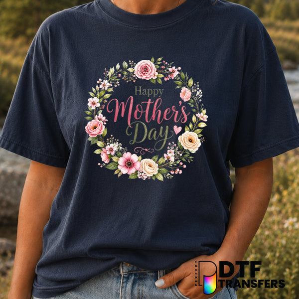Happy Mother's Day – Mother's Day DTF Transfer (view 2 of 2) – by Perfect DTF Transfers – Premade DTF Transfers – Mother's...