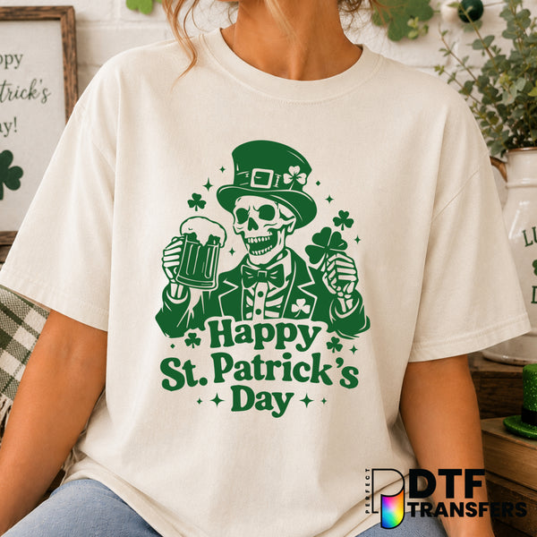 Happy St. Patrick's Day – St. Patrick's Day DTF Transfer (view 1 of 2) – by Perfect DTF Transfers – Premade DTF Transfers...