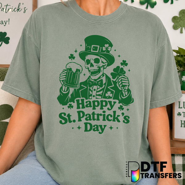 Happy St. Patrick's Day – St. Patrick's Day DTF Transfer (view 2 of 2) – by Perfect DTF Transfers – Premade DTF Transfers...