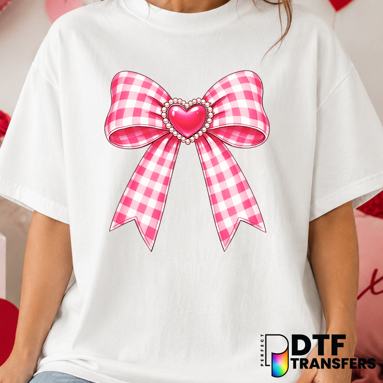 Happy Valentine's Day – Valentine's Day DTF Transfer (view 1 of 2) – by Perfect DTF Transfers – Premade DTF Transfers – Va...