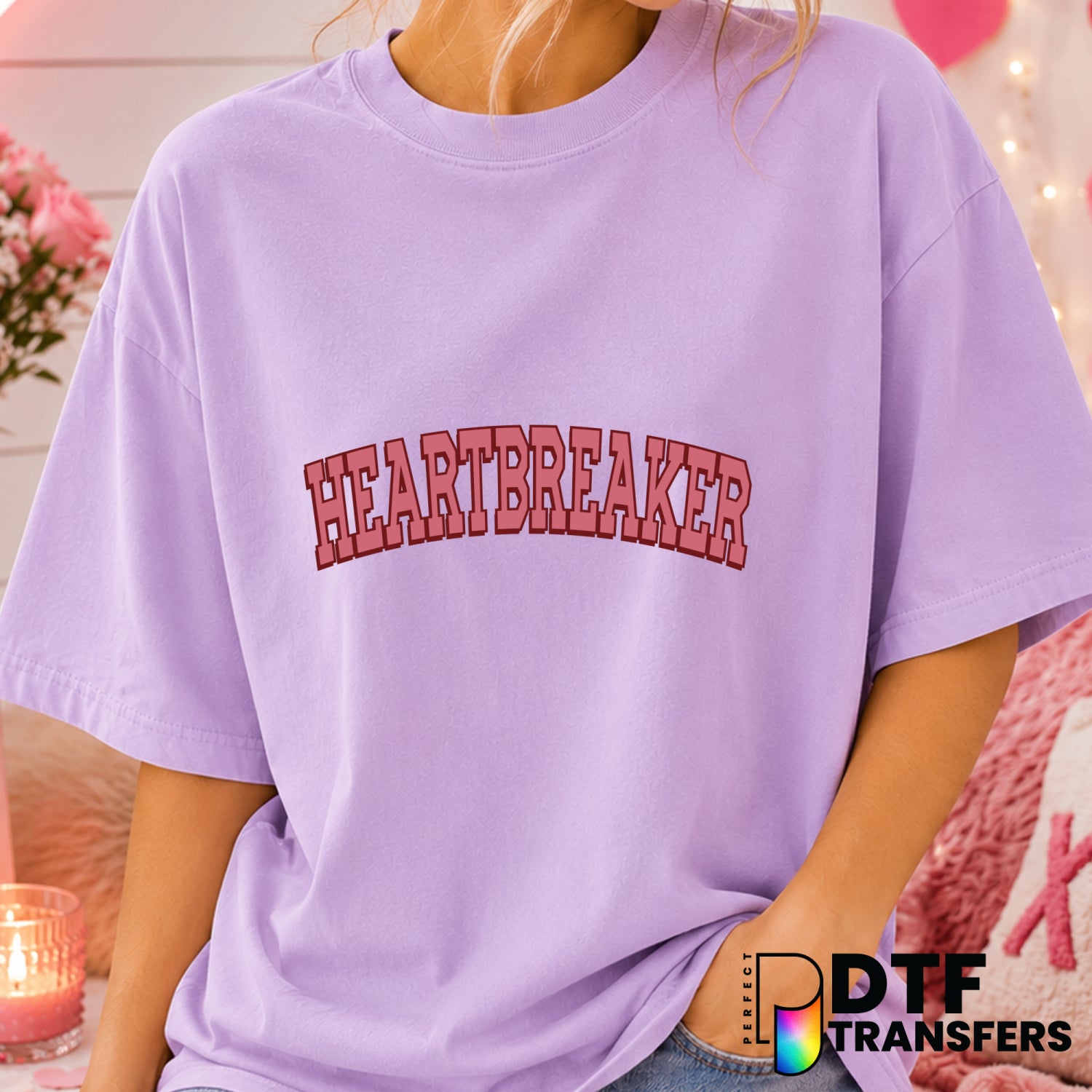 Heartbreaker – Valentine's Day DTF Transfer (view 2 of 2) – by Perfect DTF Transfers – Premade DTF Transfers – Valentine's...
