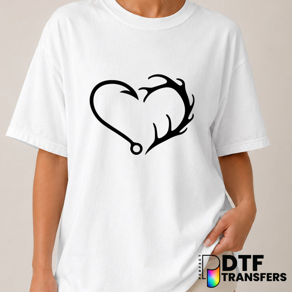 HOOKED SINCE FOREVER – Fishing DTF Transfer (view 1 of 2) – by Perfect DTF Transfers – Premade DTF Transfers – Fishing, Ou...