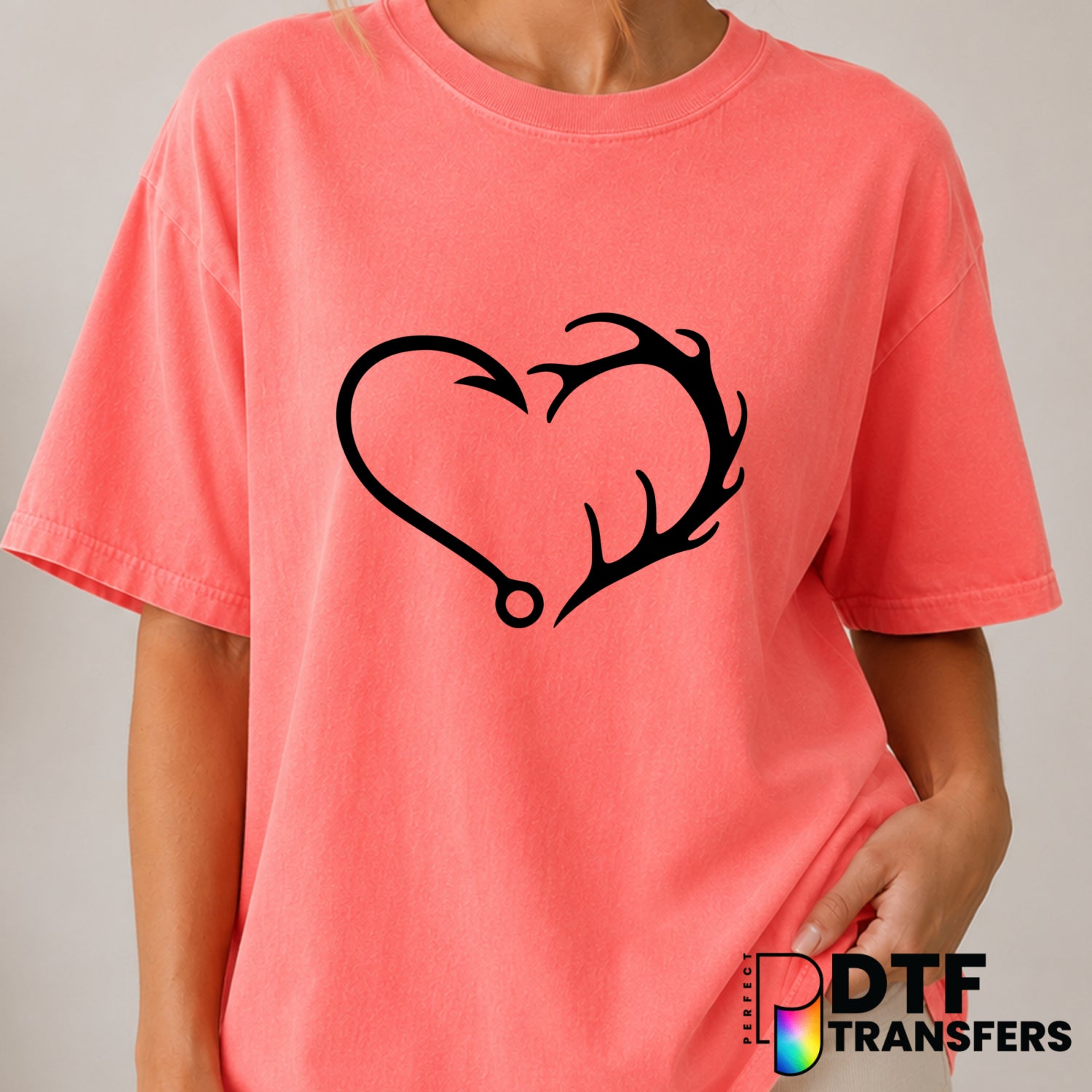 HOOKED SINCE FOREVER – Fishing DTF Transfer (view 2 of 2) – by Perfect DTF Transfers – Premade DTF Transfers – Fishing, Ou...