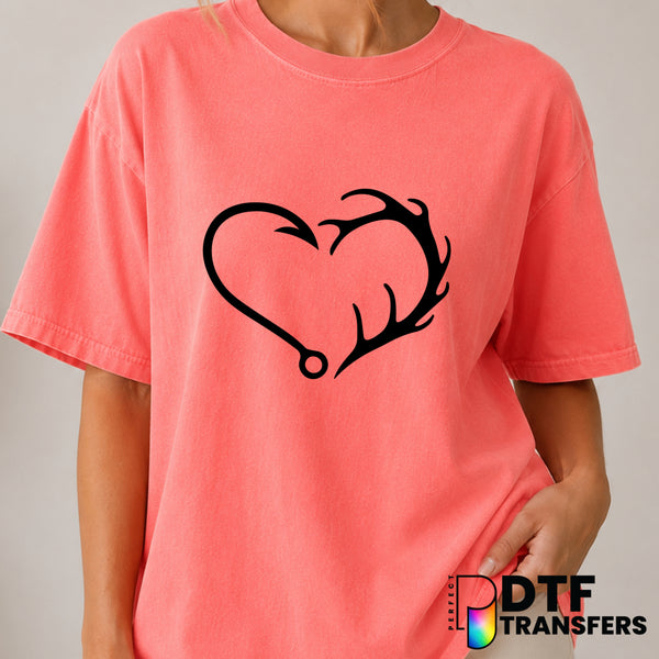 HOOKED SINCE FOREVER – Fishing DTF Transfer (view 2 of 2) – by Perfect DTF Transfers – Premade DTF Transfers – Fishing, Ou...
