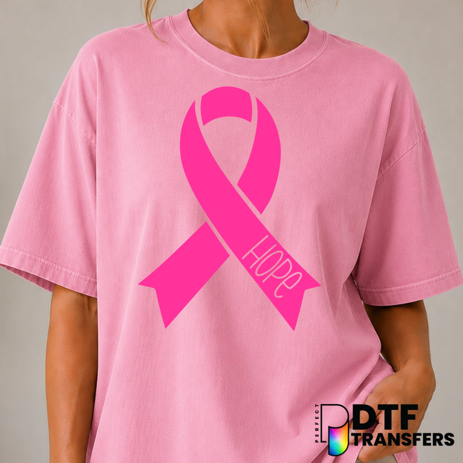 Hope Cancer Awareness – DTF Transfer (view 2 of 2) – by Perfect DTF Transfers – Premade DTF Transfers – Cancer Awareness,...