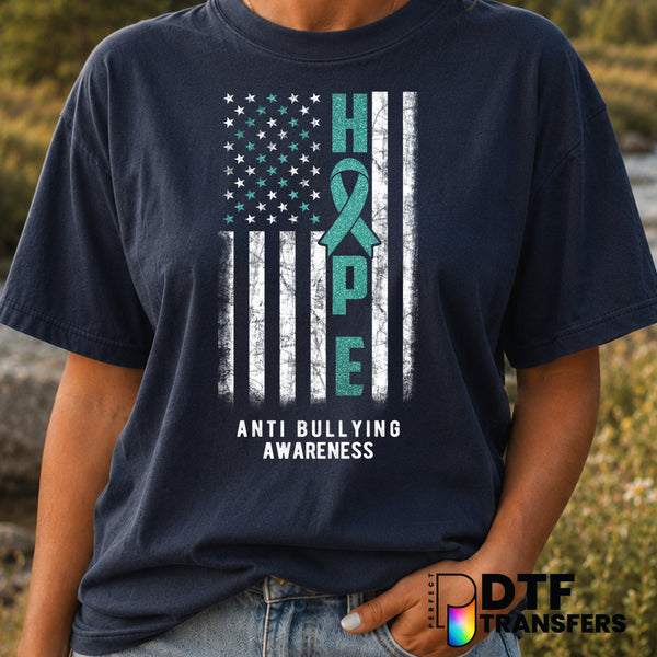 HOPE STOP BULLYING – Anti-Bullying DTF Transfer (view 1 of 2) – by Perfect DTF Transfers – Premade DTF Transfers – Anti-Bu...