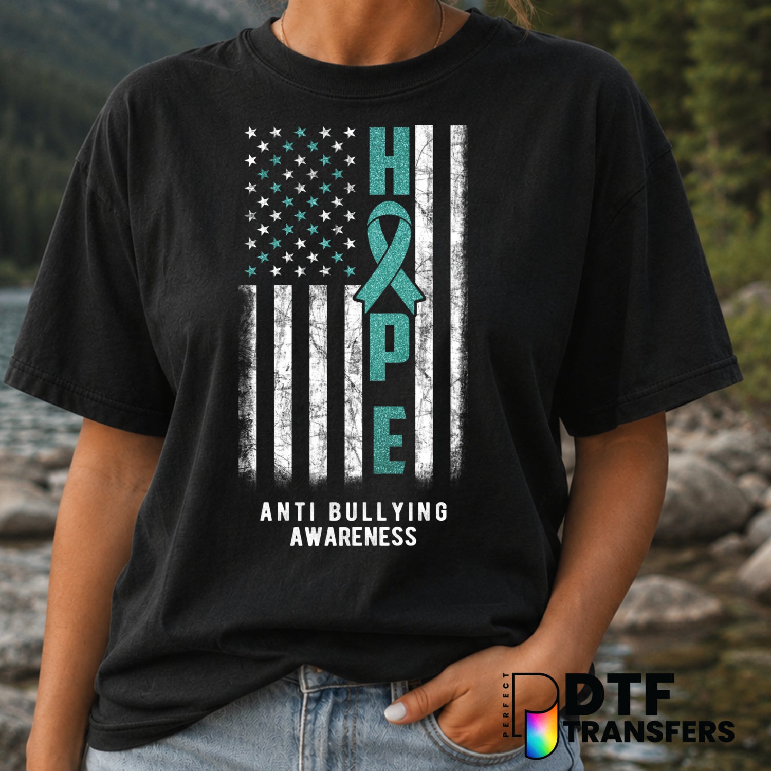 HOPE STOP BULLYING – Anti-Bullying DTF Transfer (view 2 of 2) – by Perfect DTF Transfers – Premade DTF Transfers – Anti-Bu...