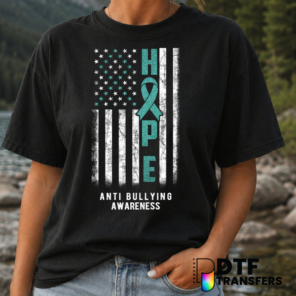 HOPE STOP BULLYING – Anti-Bullying DTF Transfer (view 2 of 2) – by Perfect DTF Transfers – Premade DTF Transfers – Anti-Bu...