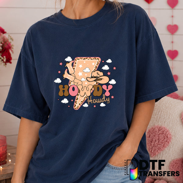 Howdy Howdy – Valentine's Day DTF Transfer (view 1 of 2) – by Perfect DTF Transfers – Premade DTF Transfers – Valentine's...