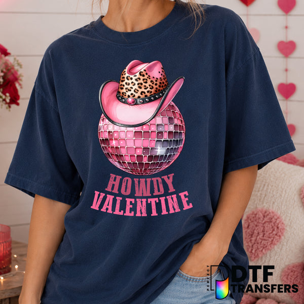 Howdy Valentine – Valentine's Day DTF Transfer (view 1 of 2) – by Perfect DTF Transfers – Premade DTF Transfers – Valentin...