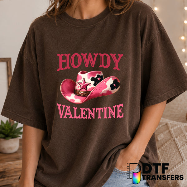 Howdy Valentine – Valentine's Day DTF Transfer (view 2 of 2) – by Perfect DTF Transfers – Premade DTF Transfers – Valentin...