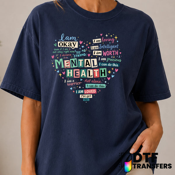 I am Loved – Mental Health Awareness DTF Transfer (view 2 of 2) – by Perfect DTF Transfers – Premade DTF Transfers – Menta...