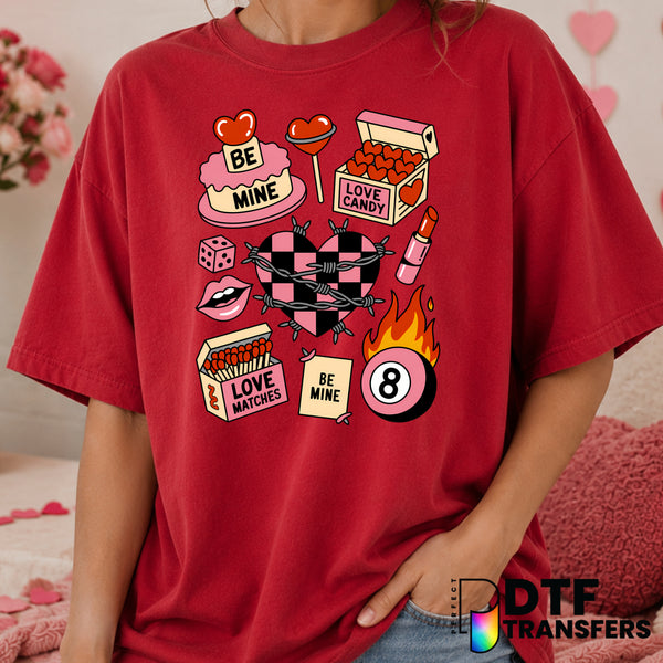 I Love You Heart – Valentine's Day DTF Transfer (view 2 of 2) – by Perfect DTF Transfers – Premade DTF Transfers – Valenti...