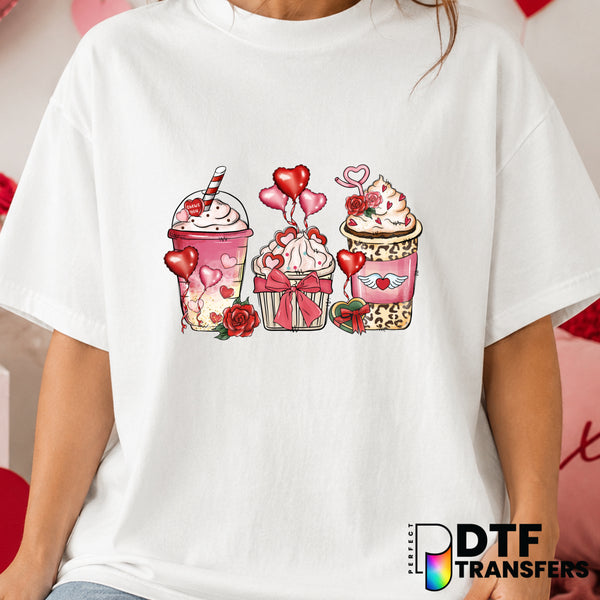 I'M A COFFEE LOVER ON VALENTINE'S DAY – DTF Transfer (view 1 of 2) – by Perfect DTF Transfers – Premade DTF Transfers – Va...