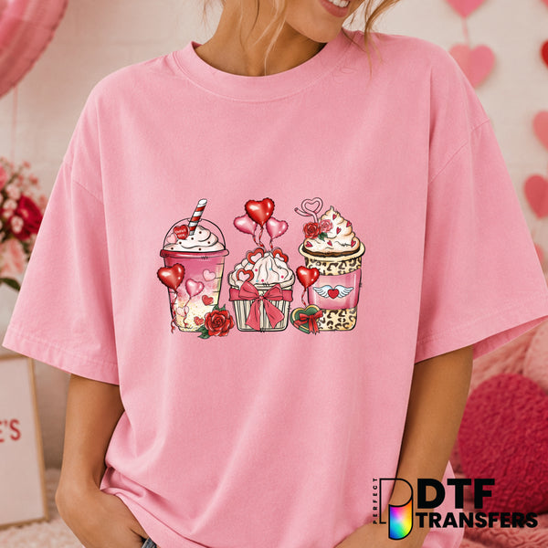 I'M A COFFEE LOVER ON VALENTINE'S DAY – DTF Transfer (view 2 of 2) – by Perfect DTF Transfers – Premade DTF Transfers – Va...