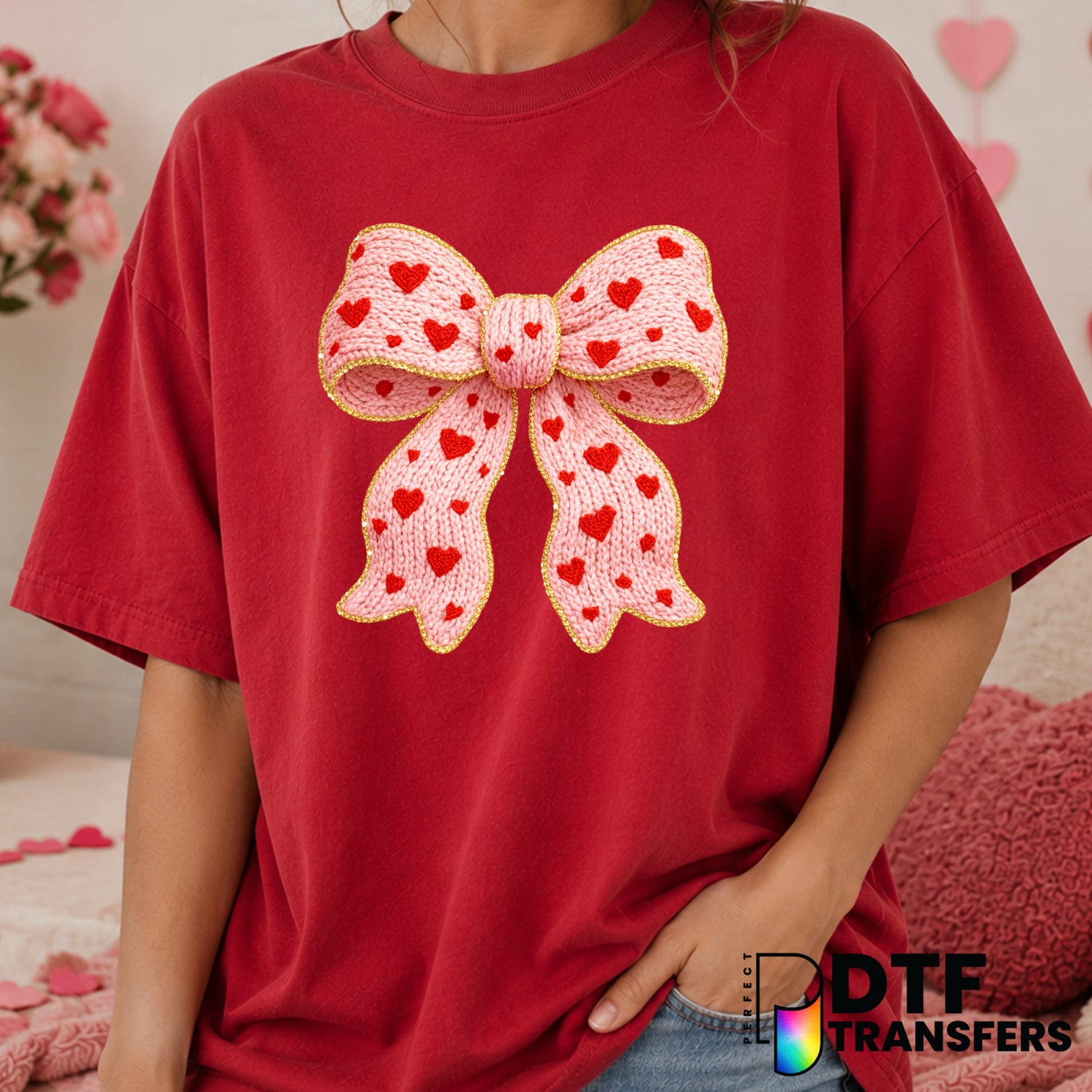 I ❤️ My Gnomies – Valentine's Day DTF Transfer (view 1 of 2) – by Perfect DTF Transfers – Premade DTF Transfers – Valentin...