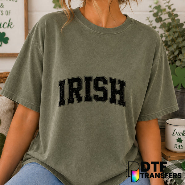 IRISH RETRO VARSITY ST. PATRICK'S DAY – DTF Transfer (view 1 of 2) – by Perfect DTF Transfers – Premade DTF Transfers – St...