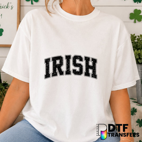 IRISH RETRO VARSITY ST. PATRICK'S DAY – DTF Transfer (view 2 of 2) – by Perfect DTF Transfers – Premade DTF Transfers – St...