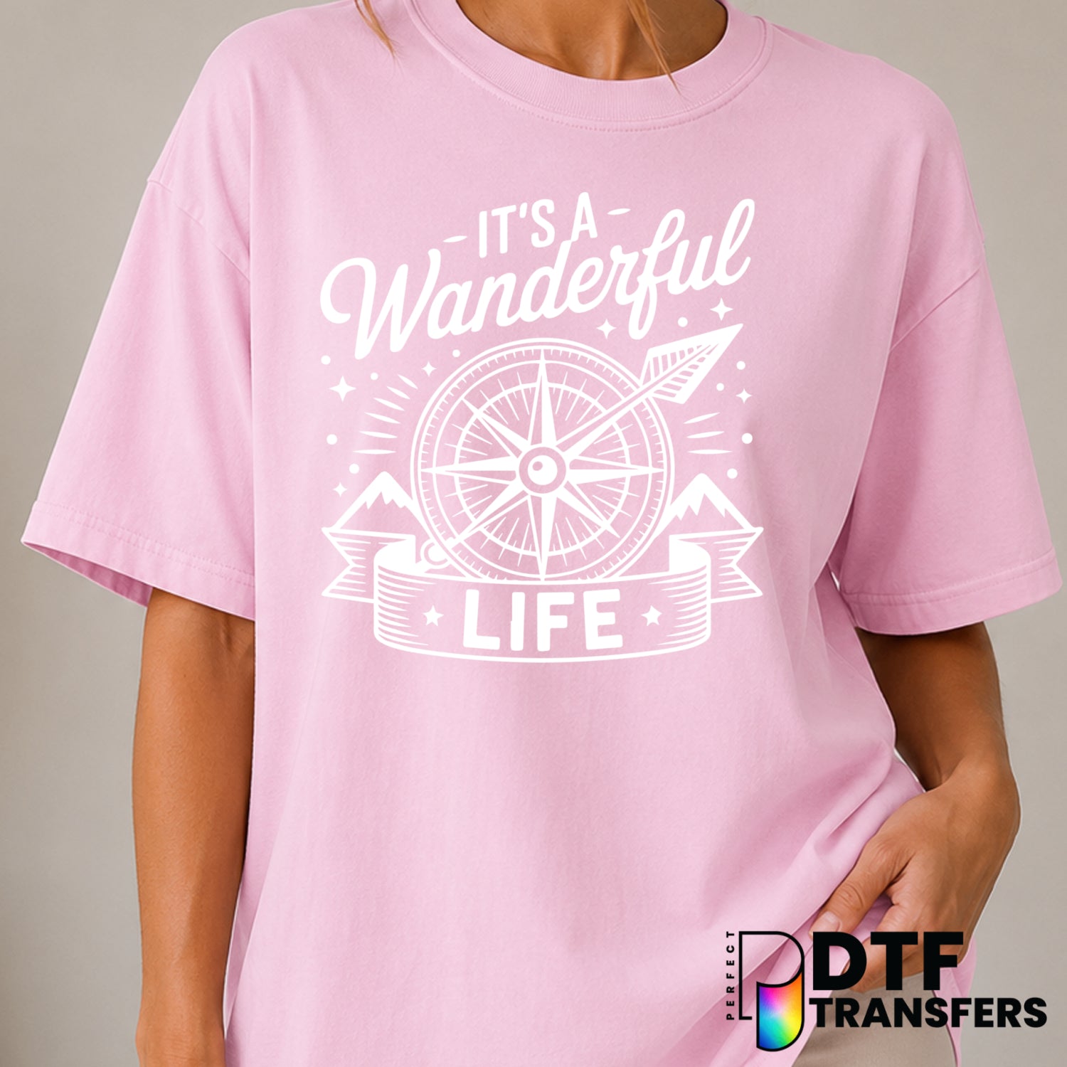 IT'S A WANDERFUL LIFE – Camping DTF Transfer (view 1 of 2) – by Perfect DTF Transfers – Premade DTF Transfers – Camping, O...