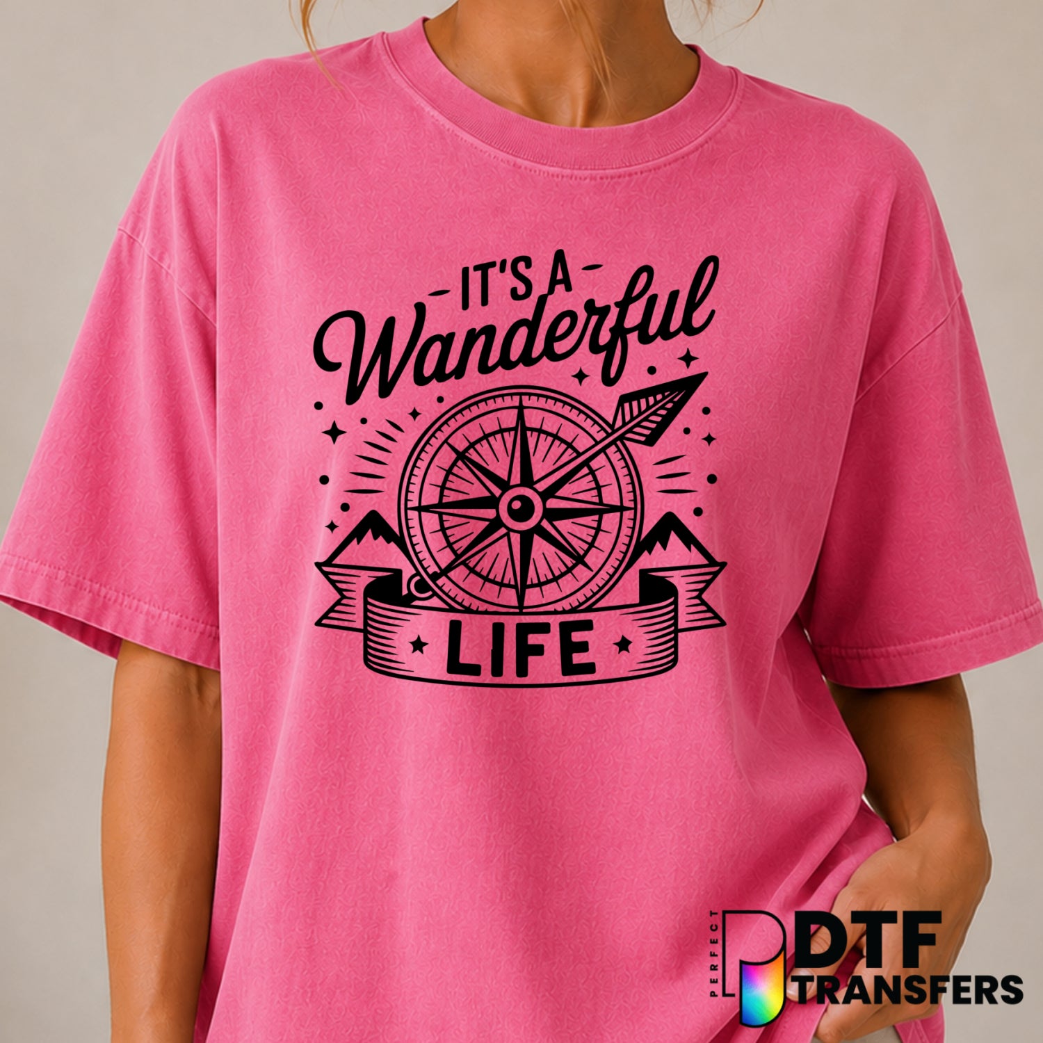 It's a Wanderful Life – Camping DTF Transfer (view 1 of 2) – by Perfect DTF Transfers – Premade DTF Transfers – Camping, O...