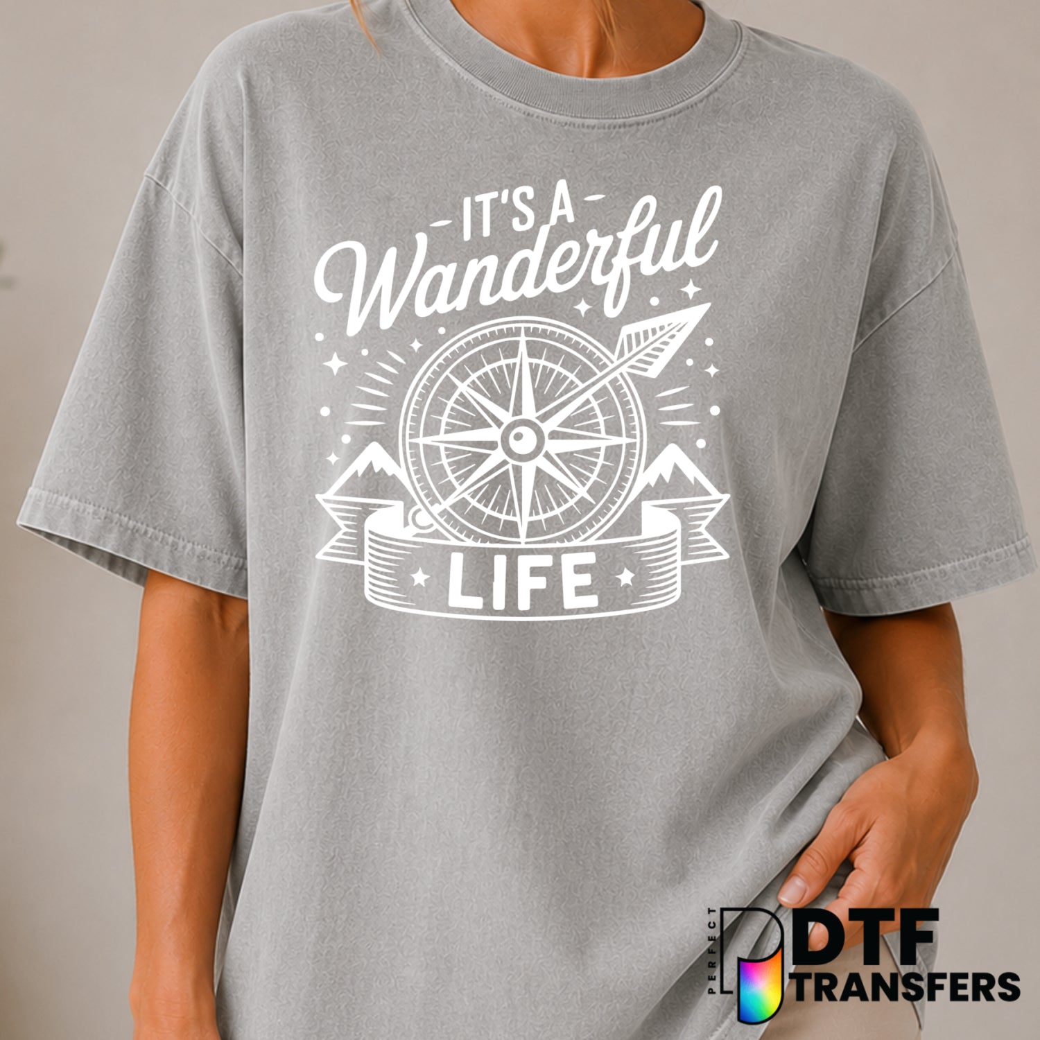 IT'S A WANDERFUL LIFE – Camping DTF Transfer (view 2 of 2) – by Perfect DTF Transfers – Premade DTF Transfers – Camping, O...