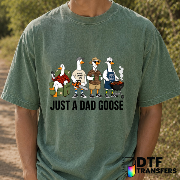 JUST A DAD trying not to ruffle any feathers – Father's Day DTF Transfer (view 1 of 2) – by Perfect DTF Transfers – Premad...