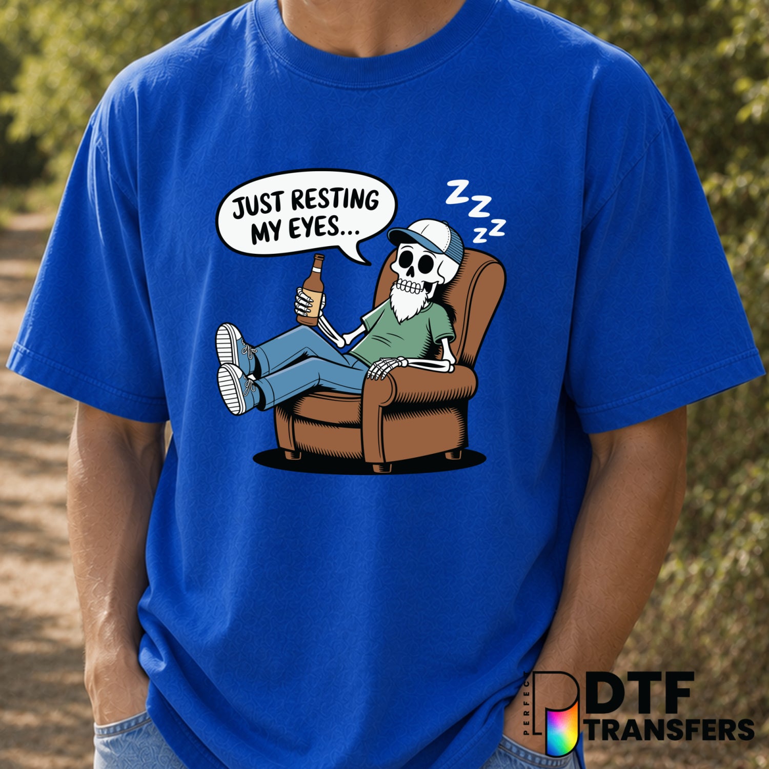 Just Resting My Eyes – Father's Day DTF Transfer (view 2 of 2) – by Perfect DTF Transfers – Premade DTF Transfers – Father...