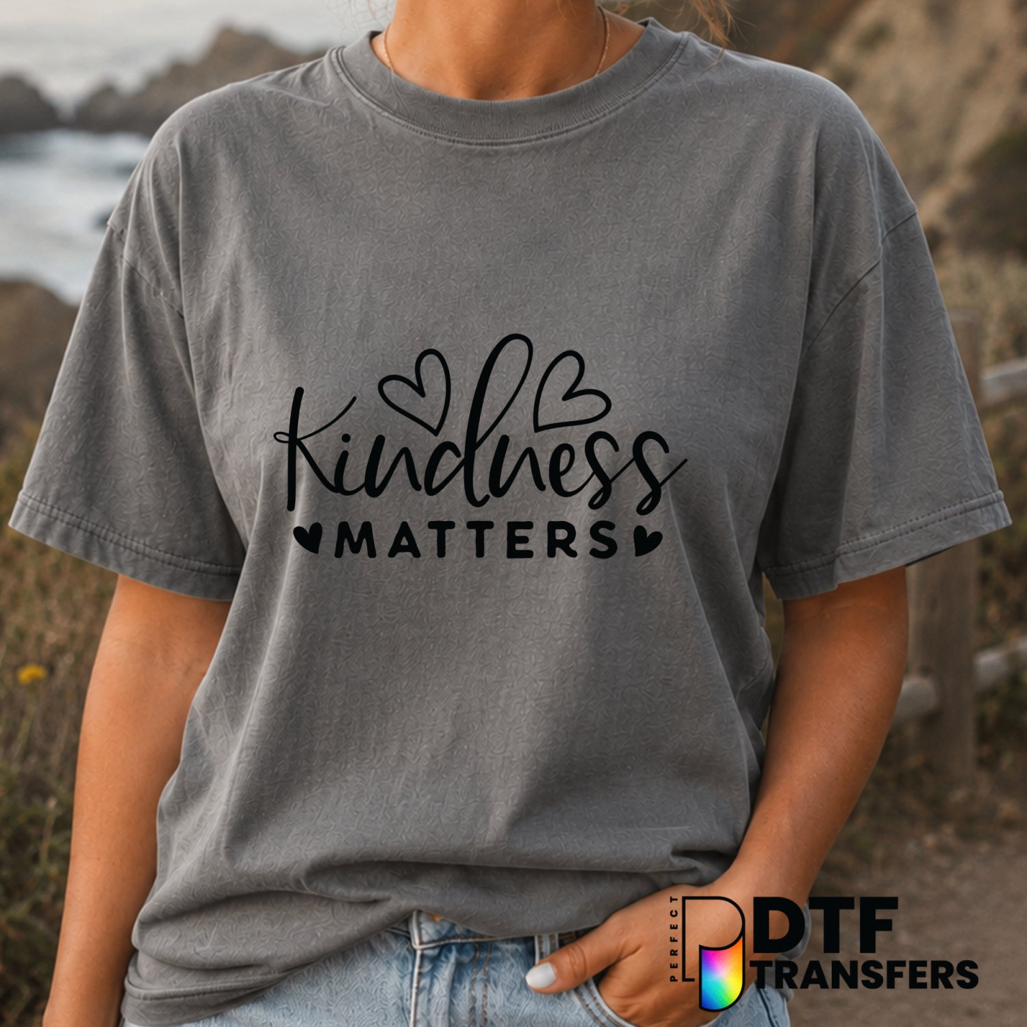 Kindness Matters – Anti-Bullying DTF Transfer (view 2 of 2) – by Perfect DTF Transfers – Premade DTF Transfers – Anti-Bull...