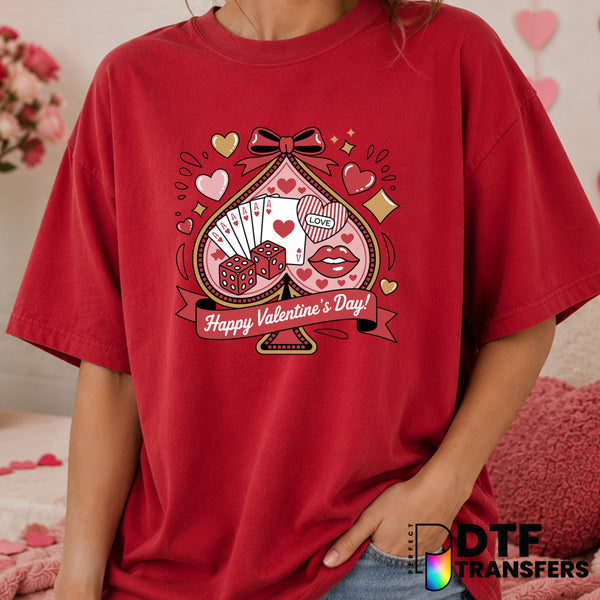 KING OF HEARTS – Valentine's Day DTF Transfer (view 2 of 2) – by Perfect DTF Transfers – Premade DTF Transfers – Valentine...