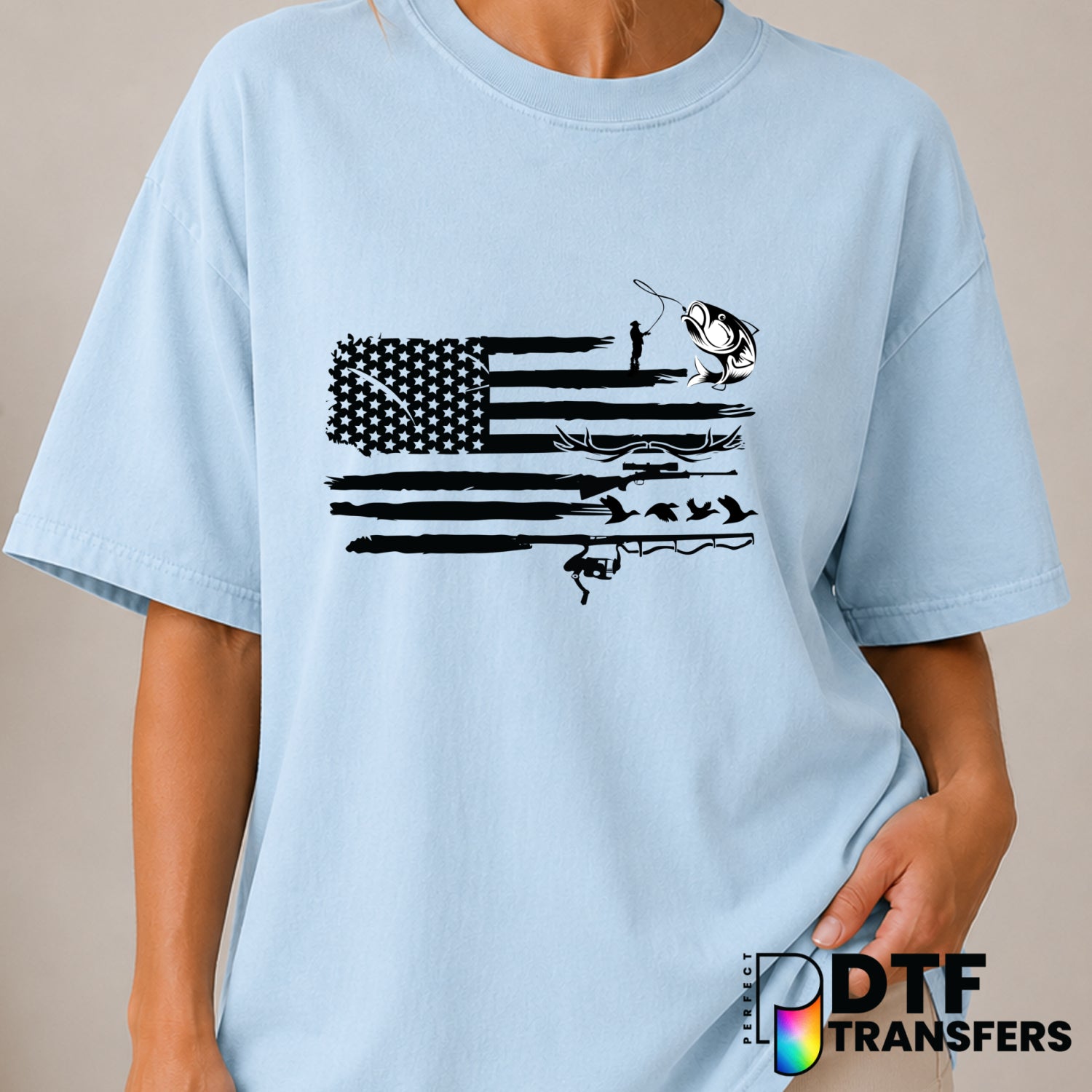 LAKE LIFE – Fishing DTF Transfer (view 1 of 2) – by Perfect DTF Transfers – Premade DTF Transfers – Fishing, Outdoor