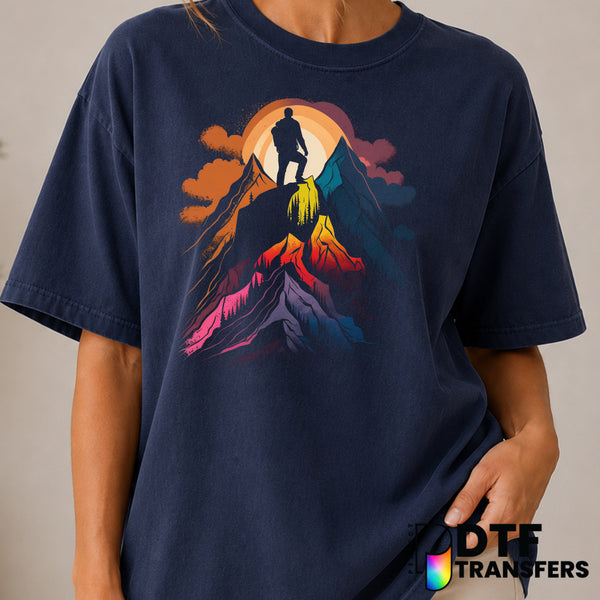 LET'S GO EXPLORE – Hiking DTF Transfer (view 1 of 2) – by Perfect DTF Transfers – Premade DTF Transfers – Hiking, Outdoor