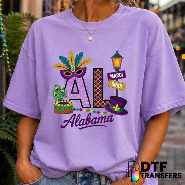 LET THE GOOD TIMES ROLL – Mardi Gras DTF Transfer (view 1 of 2) – by Perfect DTF Transfers – Premade DTF Transfers – Mardi...