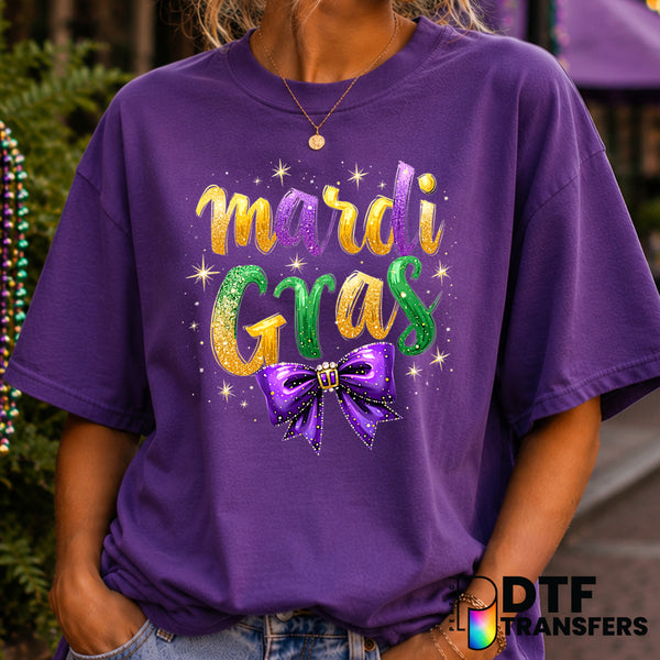 LET THE GOOD TIMES ROLL – Mardi Gras DTF Transfer (view 1 of 2) – by Perfect DTF Transfers – Premade DTF Transfers – Mardi...