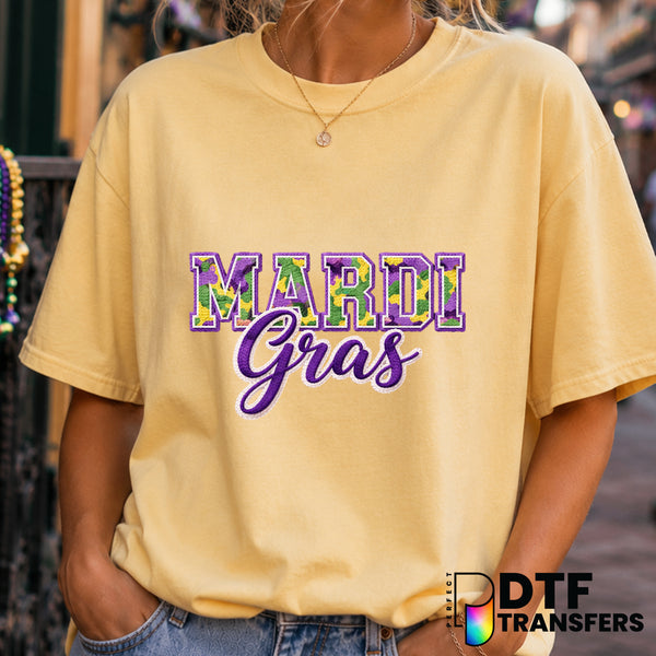 Let The Good Times Roll – Mardi Gras DTF Transfer (view 1 of 2) – by Perfect DTF Transfers – Premade DTF Transfers – Mardi...