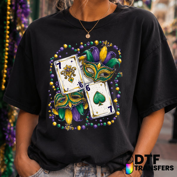 LET THE GOOD TIMES ROLL – Mardi Gras DTF Transfer (view 2 of 2) – by Perfect DTF Transfers – Premade DTF Transfers – Mardi...