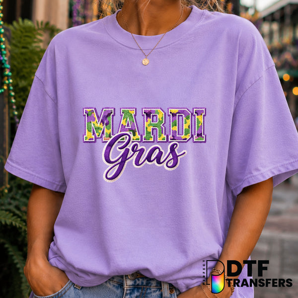 Let The Good Times Roll – Mardi Gras DTF Transfer (view 2 of 2) – by Perfect DTF Transfers – Premade DTF Transfers – Mardi...