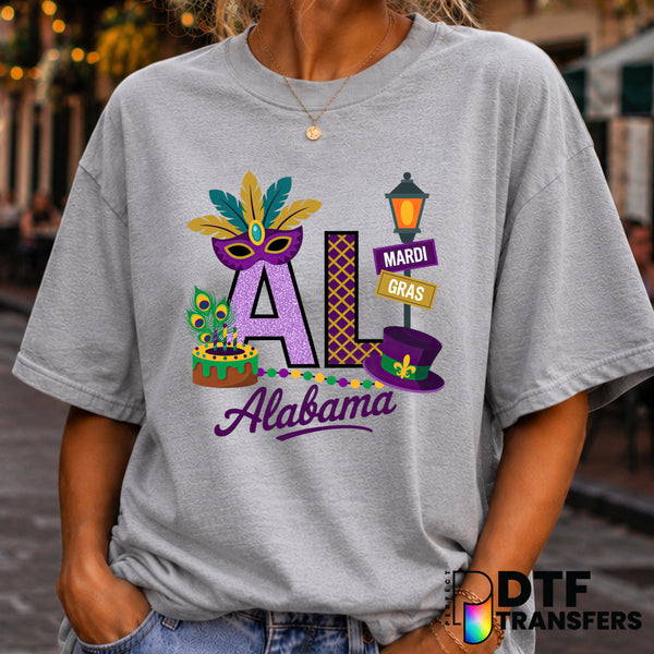 LET THE GOOD TIMES ROLL – Mardi Gras DTF Transfer (view 2 of 2) – by Perfect DTF Transfers – Premade DTF Transfers – Mardi...