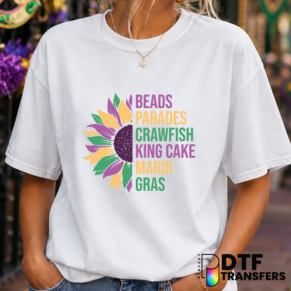 LET THE GOOD TIMES ROLL – Mardi Gras DTF Transfer (view 2 of 2) – by Perfect DTF Transfers – Premade DTF Transfers – Mardi...
