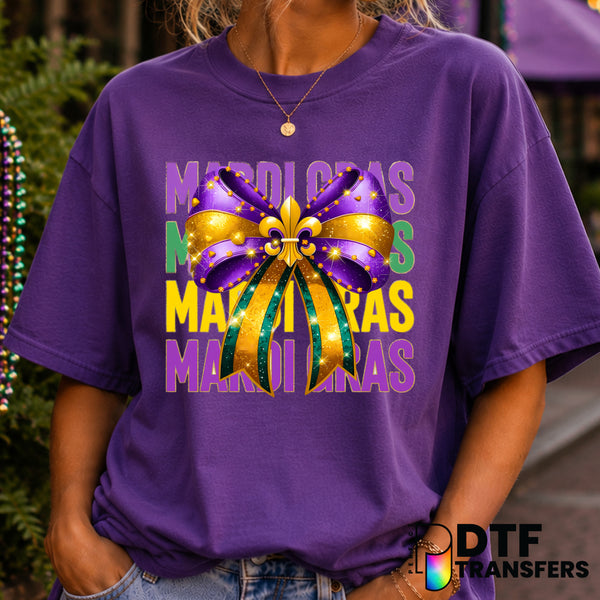LET THE GOOD TIMES ROLL – Mardi Gras DTF Transfer (view 2 of 2) – by Perfect DTF Transfers – Premade DTF Transfers – Mardi...