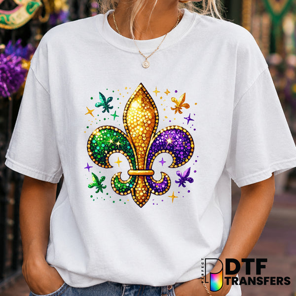 Let The Good Times Roll – Mardi Gras DTF Transfer (view 2 of 2) – by Perfect DTF Transfers – Premade DTF Transfers – Mardi...