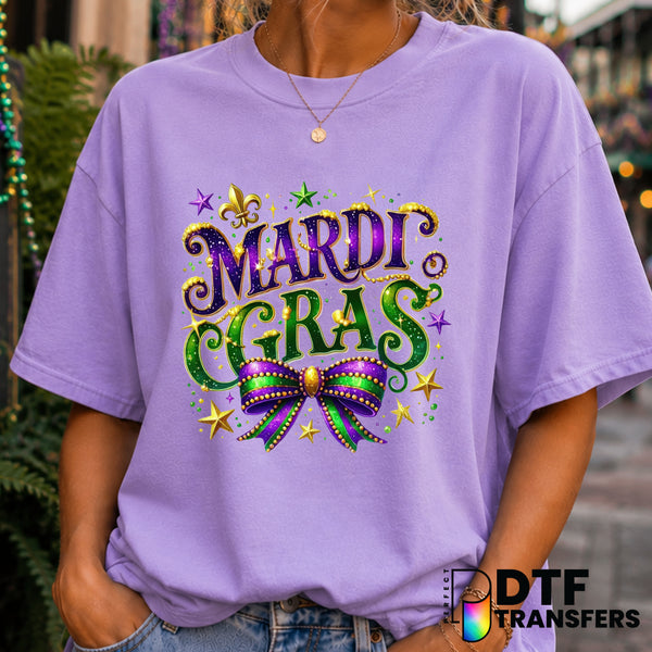 LET THE GOOD TIMES ROLL – Mardi Gras DTF Transfer (view 2 of 2) – by Perfect DTF Transfers – Premade DTF Transfers – Mardi...