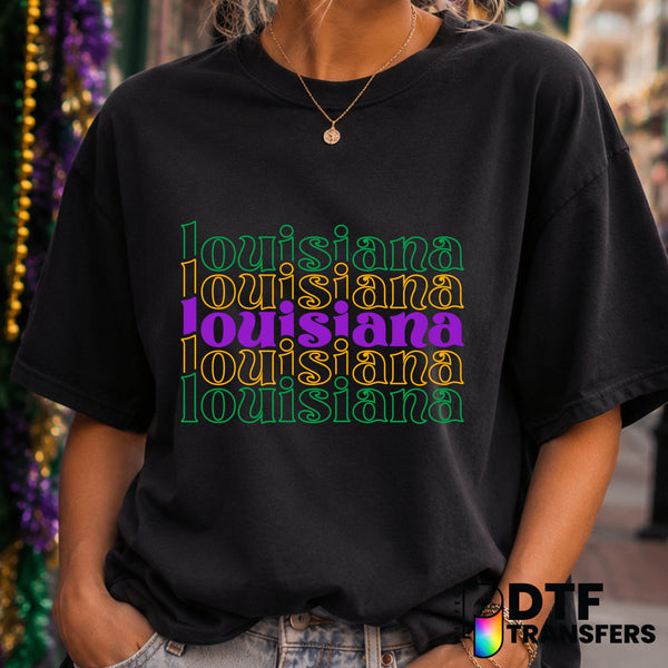 Louisiana Mardi Gras – DTF Transfer (view 2 of 2) – by Perfect DTF Transfers – Premade DTF Transfers – Mardi Gras, Festival