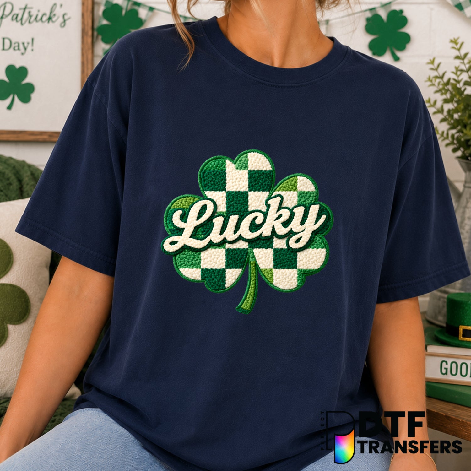 Lucky Coquette – St. Patrick's Day DTF Transfer (view 1 of 2) – by Perfect DTF Transfers – Premade DTF Transfers – St. Pat...